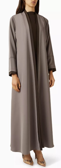 طقم عباية كريب مسامي، 3 قطع